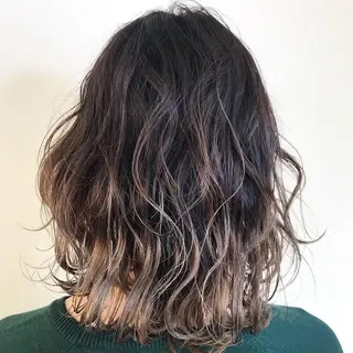 ミディアム カラー Lien 深井店のヘアスタイル