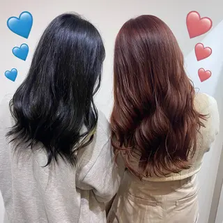 ロング カラー 韓国ヘア特化 💟 ララア 💟のヘアスタイル