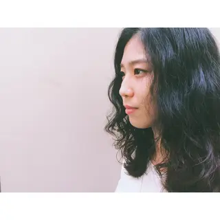 ショート ミディアム セミロング ロング パーマ 日々所属・谷 大地のヘアスタイル