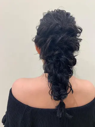 セミロング ヘアアレンジ ぱつっとボブ/ 小野あかねのその他イメージ