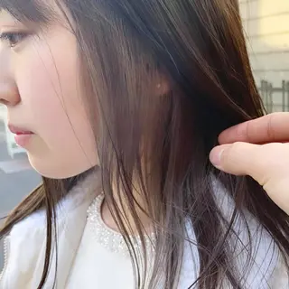 セミロング カラー CreBiA ten_所属・ヤマグチ リョウのヘアスタイル