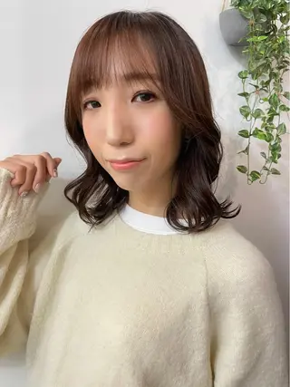 ミディアム カラー ツヤ美髪💐 髪質改善/高山愛来のヘアスタイル