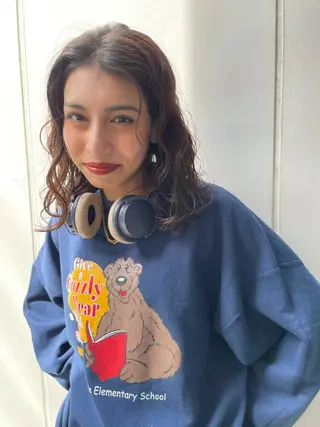 ミディアム パーマ キッズ オトナヘア🌸 harukaのヘアスタイル