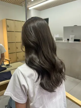 ロング カラー ブリーチなし♡透明感 ♡井川勝輝のヘアスタイル