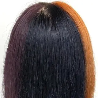 セミロング カラー もり はなののヘアスタイル