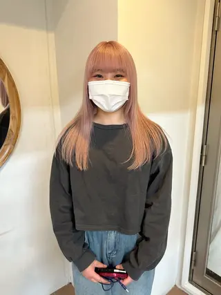 ミディアム カラー Cinq所属・ハイライト🌟/ ボブ/豊田のヘアスタイル