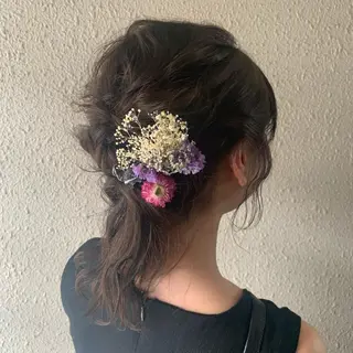 ミディアム ヘアアレンジ chouette/ 根本優希のヘアスタイル