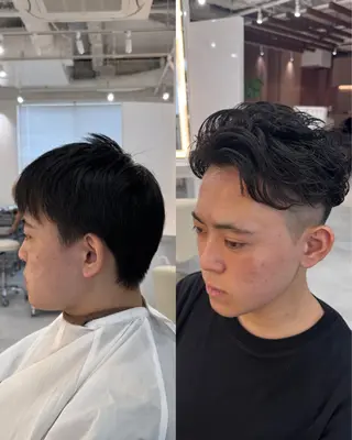 パーマ メンズ R/🤎 パーマ&ブリーチ🔥のヘアスタイル