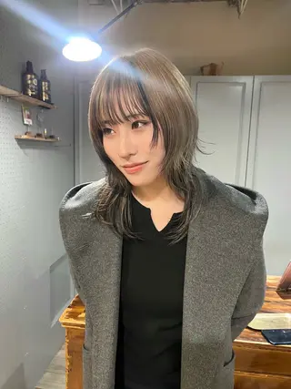 ミディアム カラー 🌈海外girl Kaede🌈のヘアスタイル