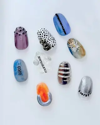 ネイル 💙0203 munimusanのネイルデザイン