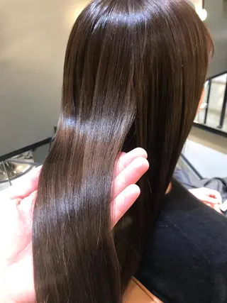 ロング 酸性ストレート/ブリ ーチなし/中村 匠のヘアスタイル