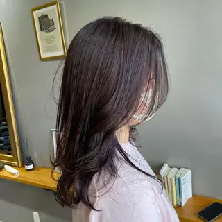 ミディアム カラー 渡辺俊介 暗髪カラー /美髪矯正/髪質改善のヘアスタイル