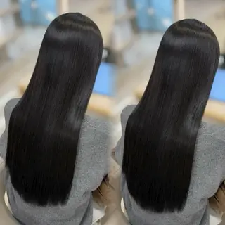 ロング パーマ ベージュ/つや髪/ レイヤー／ゆいなのヘアスタイル