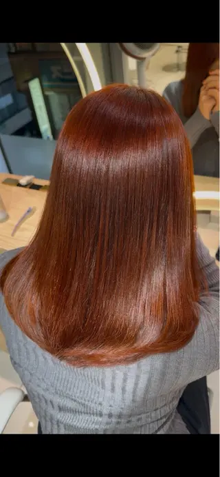 ロング カラー 韓国レイヤー/ 顔まわり/西野和裕のヘアスタイル