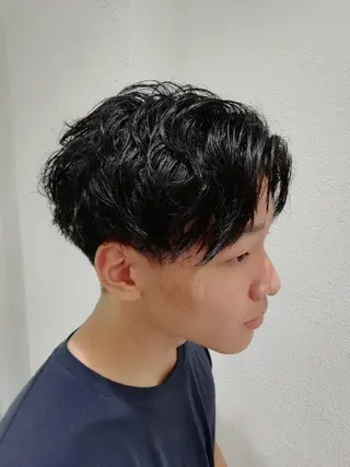 メンズ パーマ Ash 店長 木村 和人のヘアスタイル