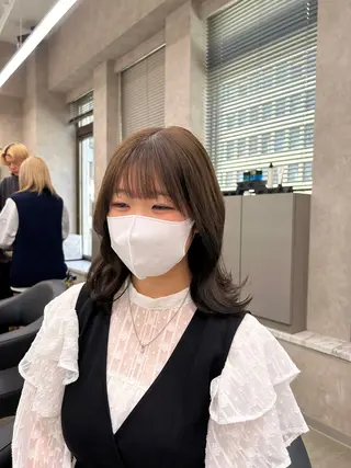 カラー 透明感ベージュ🤎 ナチュラルレイヤーのヘアスタイル