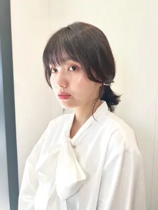 ミディアム 縮毛矯正 /横山陸人のヘアスタイル