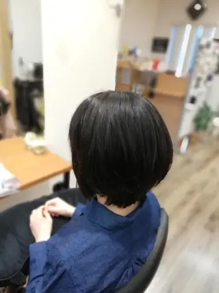 ミディアム パーマ 北林 弘展のヘアスタイル