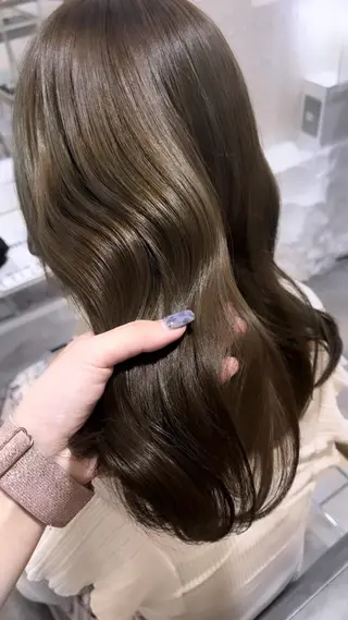 セミロング カラー メンズセンターパート 🇰🇷wakanaのヘアスタイル