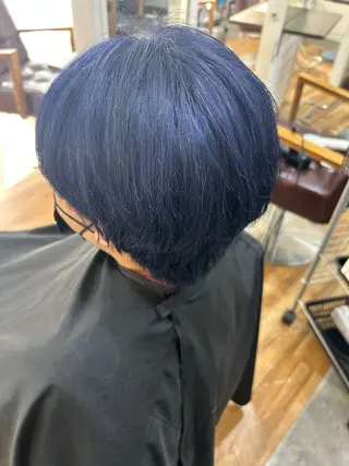 ショート カラー メンズ CECIL hair なんば店所属・メンズパーマ 艶髪☆店長☆有馬のヘアスタイル