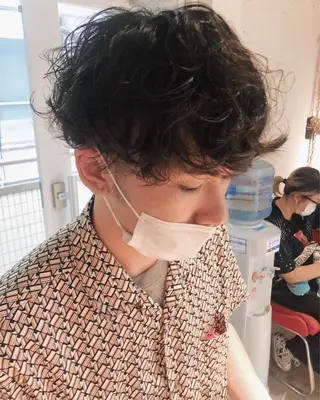 ショート パーマ クロエ新宿所属・❏アンニュイパーマ 川原畑 拓也❏のヘアスタイル