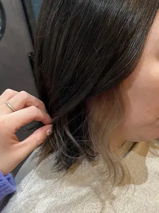 ミディアム カラー 西田辺/ タカスナオヤのヘアスタイル