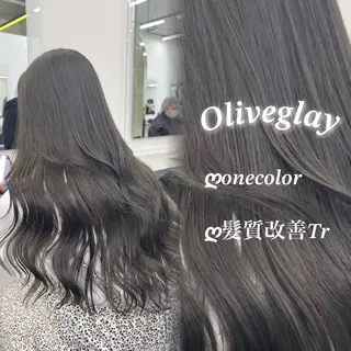 ロング カラー NAMI🤎ブラウン &ミルクティー🤍のヘアスタイル