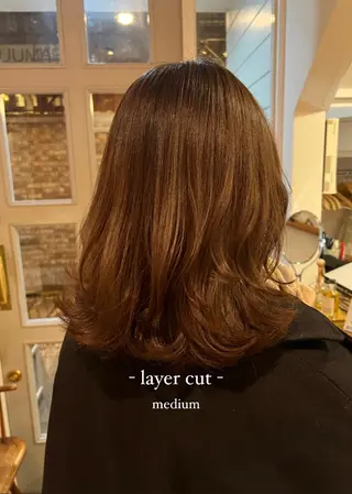 ミディアム natsu/梅田 /透明感/艶髪のヘアスタイル