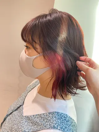 ミディアム GO TODAY SHAiRE SALON 原宿Stella店所属・𓍯柔らかhair 𓍯 yukinoのヘアスタイル