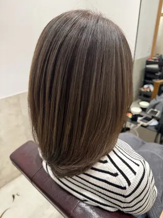 セミロング カラー GO TODAY SHAiRE SALON 原宿STELLA所属・サイトウ タクマのヘアスタイル