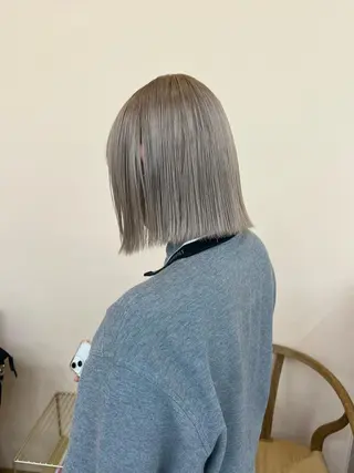 ミディアム カラー 舟橋耀/ブリーチカラ ー/レイヤーカットのヘアスタイル