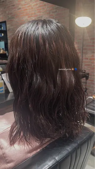 セミロング パーマ rin 【大宮川越】 募集中🖤✨️のヘアスタイル