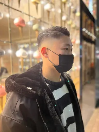 ショート ヒロ銀座バーバーショップ難波店所属・縮毛矯正/パーマ 宮河 惇💈のヘアスタイル