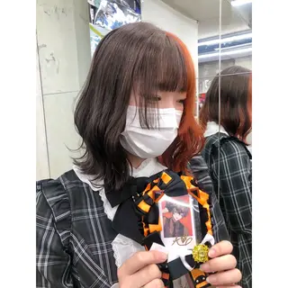 ミディアム カラー 推しカラー✨ オタク美容師ユウカのヘアスタイル