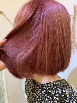 ミディアム カラー 髪質改善 頭身浴/ 中田のヘアスタイル