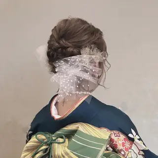 ミディアム ヘアアレンジ yuna/ボブカット /ハイトーンカラーのヘアスタイル