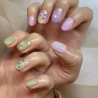 ネイル フリーランス¨̮⃝ ネイリストOKADAのネイルデザイン