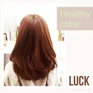 ミディアム セミロング ロング カラー 中村 卓也のヘアスタイル