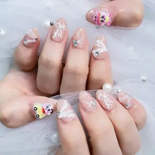 ネイル パーツ全部¥110 サロンミミのネイルデザイン