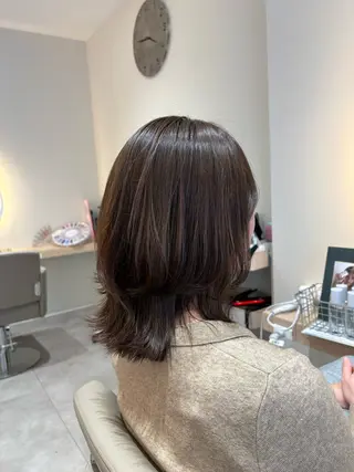 セミロング レイヤー/透明感/髪 質改善/メンズ/佐藤のヘアスタイル