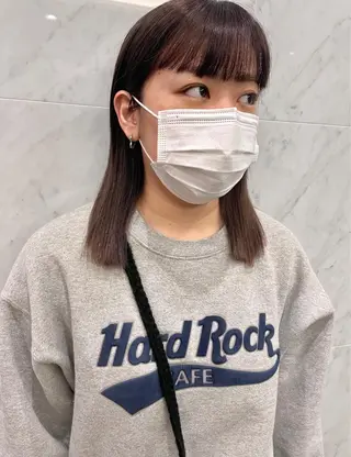 ミディアム 透明感ニュアンス 柔らかstyle🤍のヘアスタイル