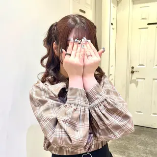 ヘアアレンジ ハイトーンカラー/ 長さだし🐇きょうかのヘアスタイル