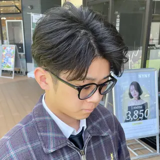 ショート パーマ メンズ メンズヘア特化 崎田 成人のヘアスタイル