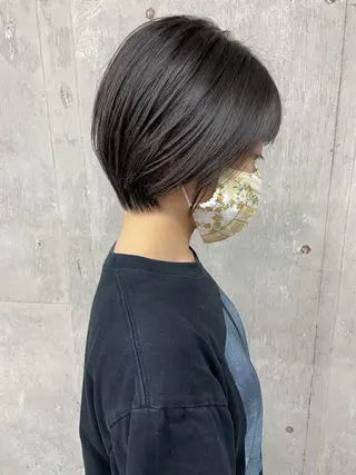 ショート カラー 江上拓郎/ショート /酸性ストレートのヘアスタイル