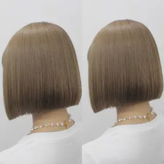 ショート 透明感カラー🪿🤍 顔まわりカットのヘアスタイル