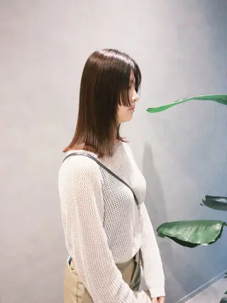 ミディアム イヌイ フウコのヘアスタイル