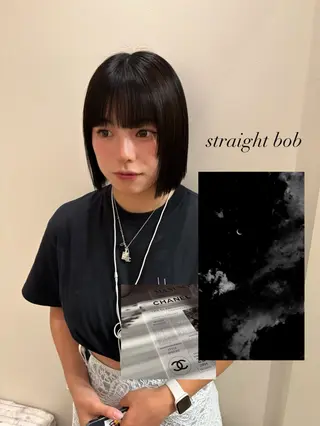 ショート 【ボブ.髪質改善. カラー】midoのヘアスタイル