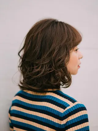 ミディアム パーマ ルシエ吉祥寺所属・🥖牧野 純🥖のヘアスタイル