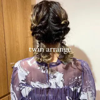 ミディアム ヘアアレンジ mai 🎀 / ガーリーヘア ♡のヘアスタイル