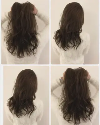 セミロング due hair 京都駅前店 MILBON オージュア認定サロン【デューヘアー】所属・ハイトーンブリーチ 土坂　由志【京都】のヘアスタイル